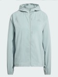 Adidas Adi365 Essentials W Green Running Hooded Jacket