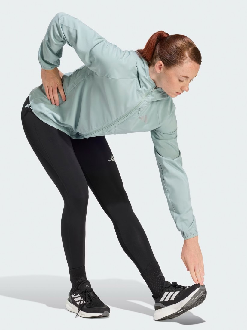 Adidas Adi365 Essentials W Green Running Hooded Jacket