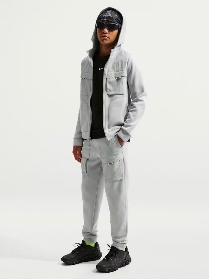 Casaco com Capuz Nike Sportswear City Utility J�nior Cinzento