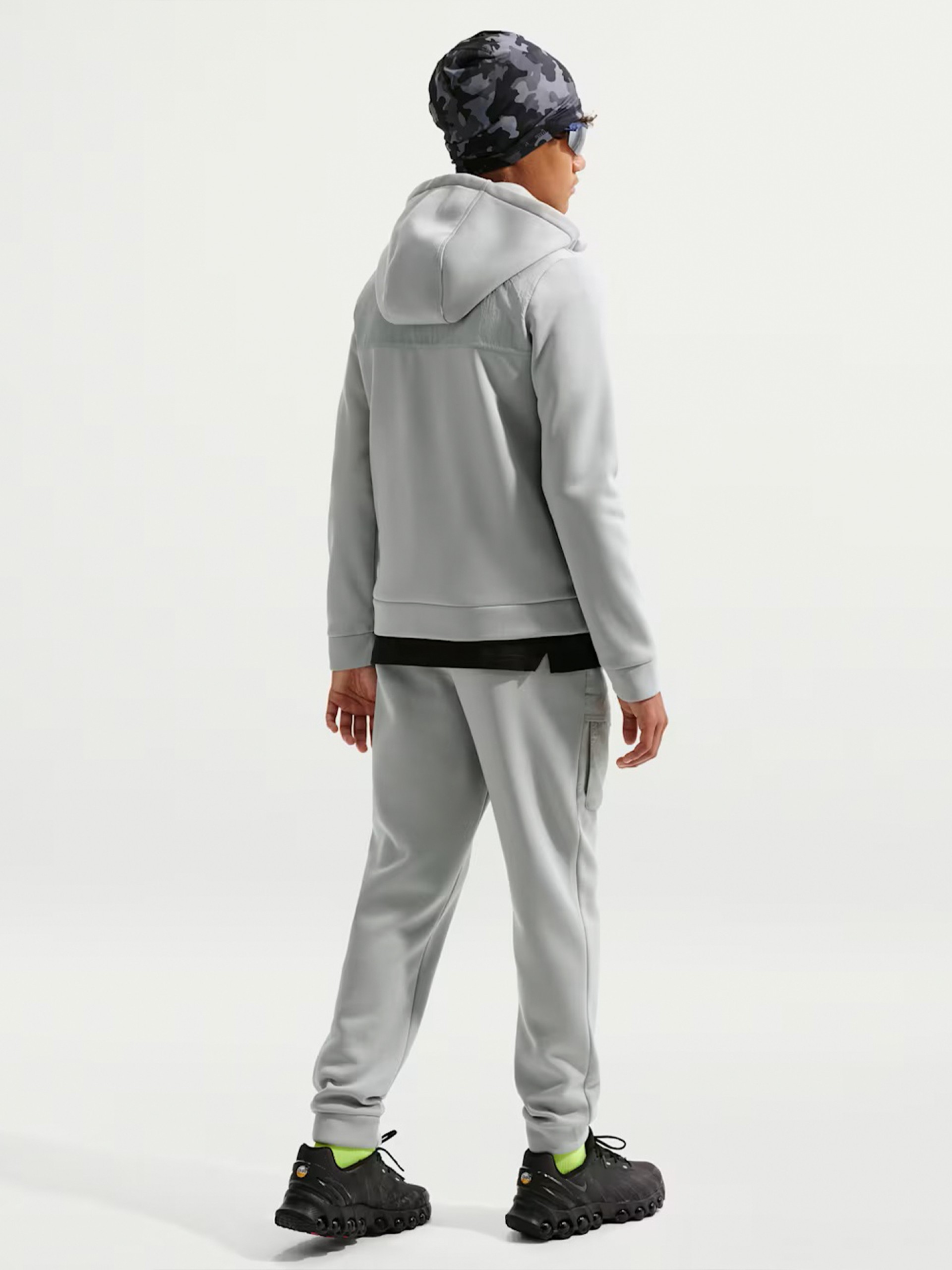 Nike Sportswear City Utility Junior Grey Hooded Jacket