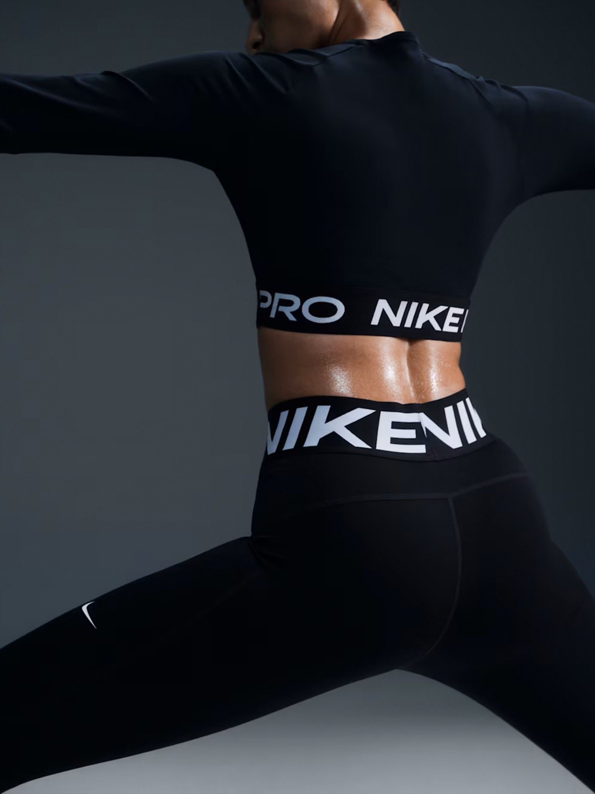 Nike Pro Sculpt High Rise Black Training Leggings For Women