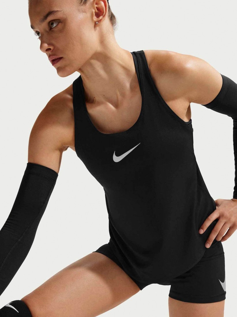 Camisola de Al�as de Treino Nike Pro Dri-FIT Preta Para Mulher