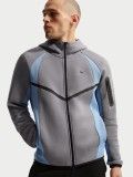 Casaco com Capuz Nike Tech Fleece Windrunner Cinzento e Azul Para Homem