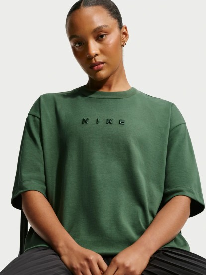 Nike Sportswear Oversized Green T-shirt For Women