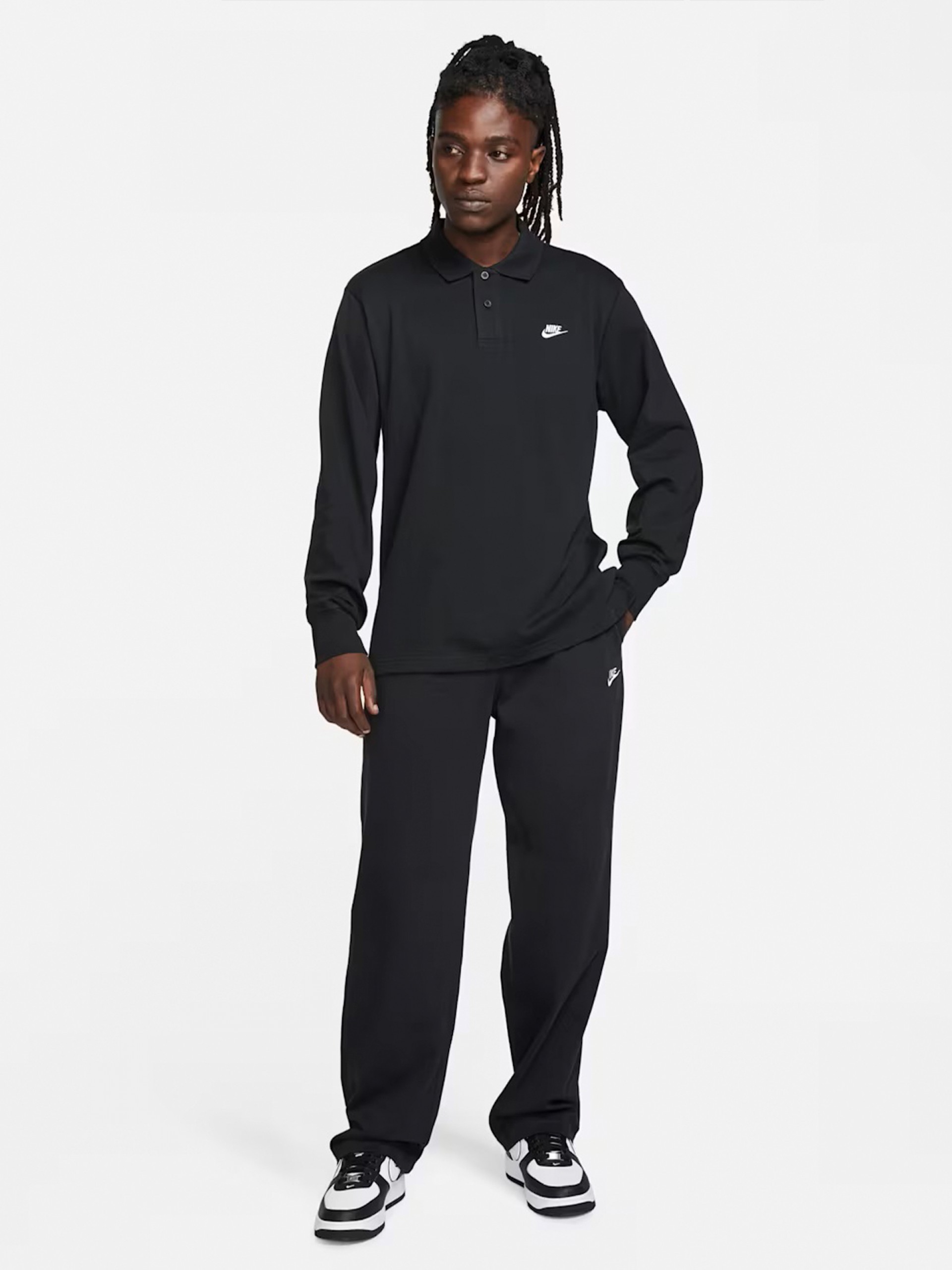 Pantalones Nike Club Fleece Negros Para Hombre
