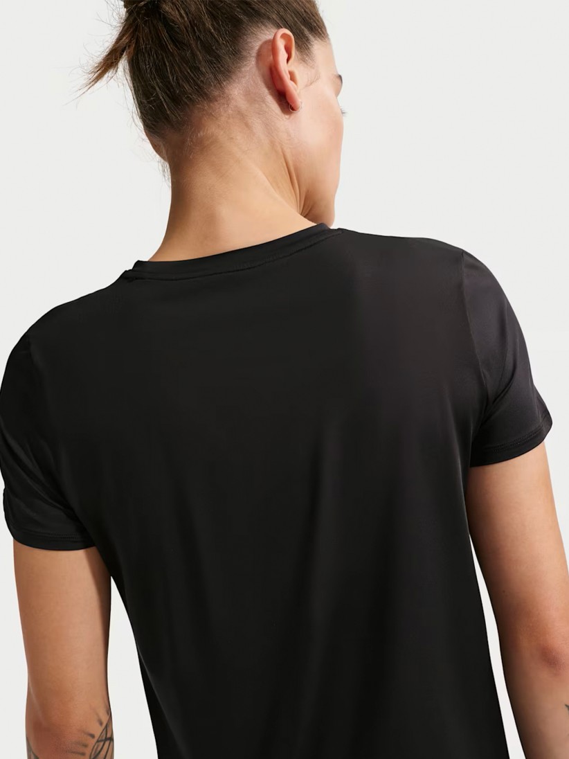 Camiseta de Entrenamiento Nike One Classic Dri-FIT Negra Para Mujer Camiseta de Entrenamiento Nike One Classic Dri-FIT Negra Para Mujer