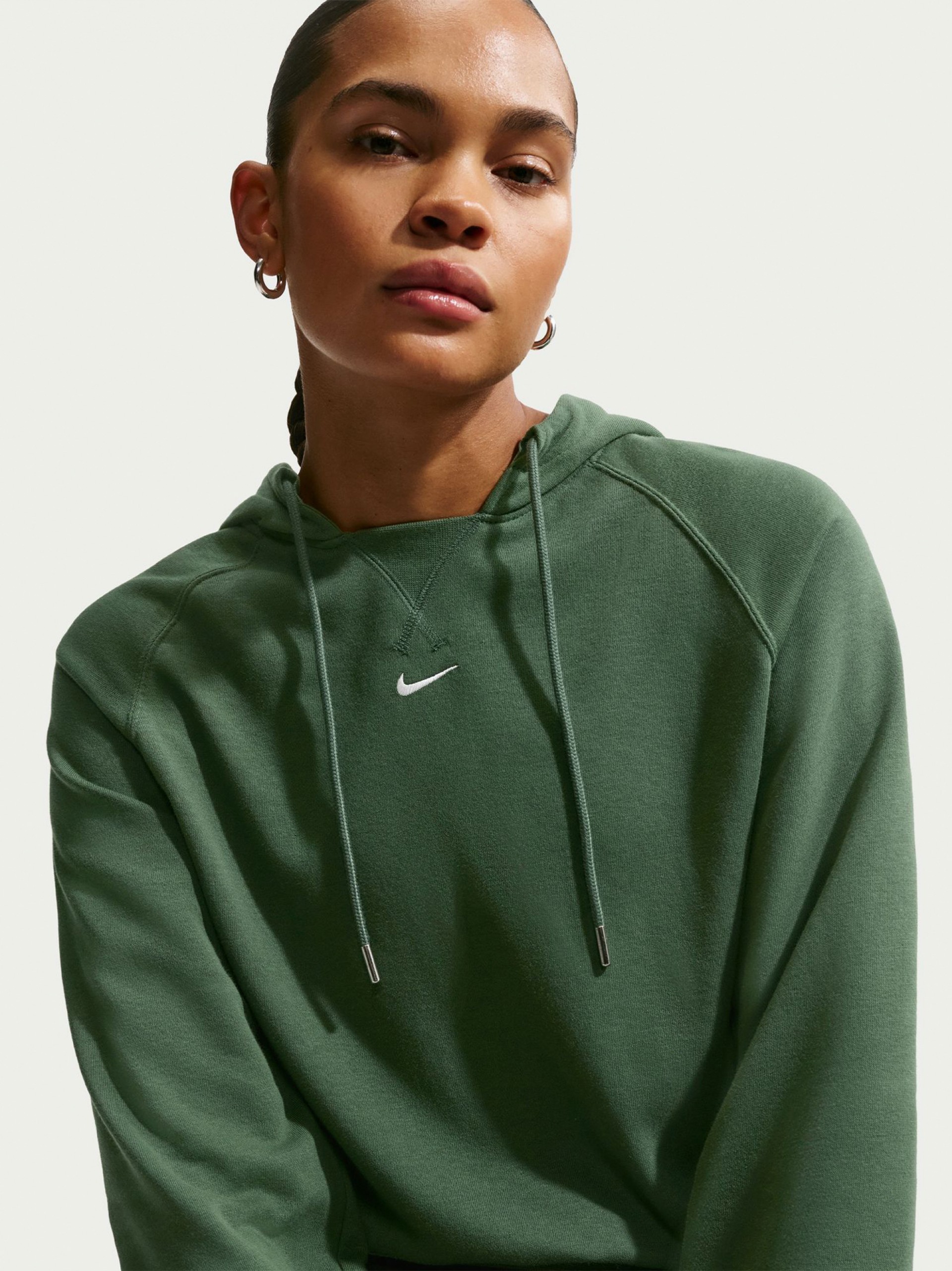 Sudadera con Capucha Nike Sportswear Chill French Terry Verde Para Mujer