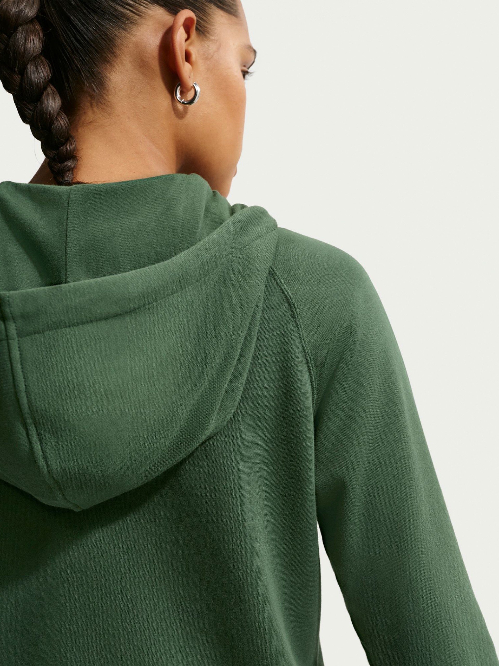 Camisola com Capuz Nike Sportswear Chill French Terry Verde Para Mulher