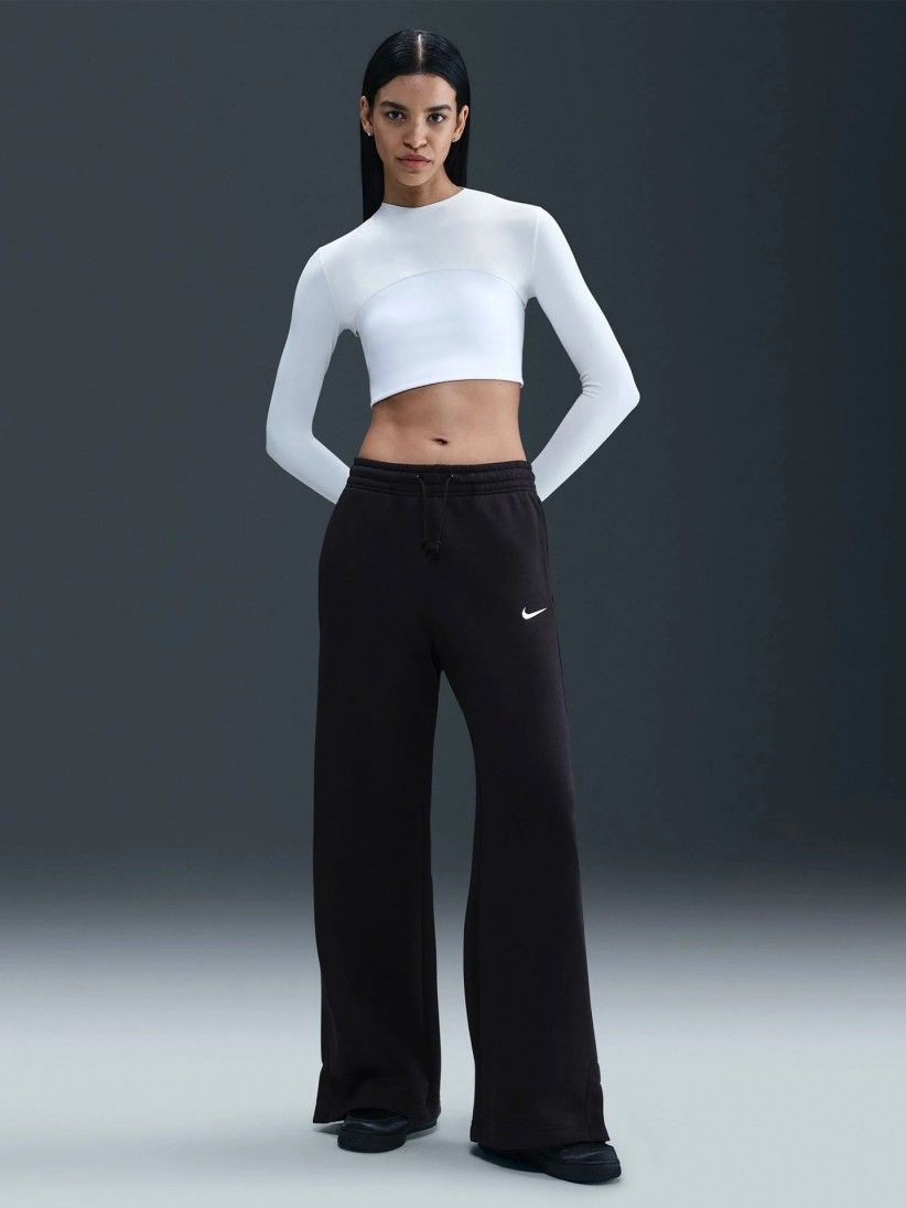 Cal�as Nike Sportswear Phoenix Fleece High Rise Pretas Para Mulher