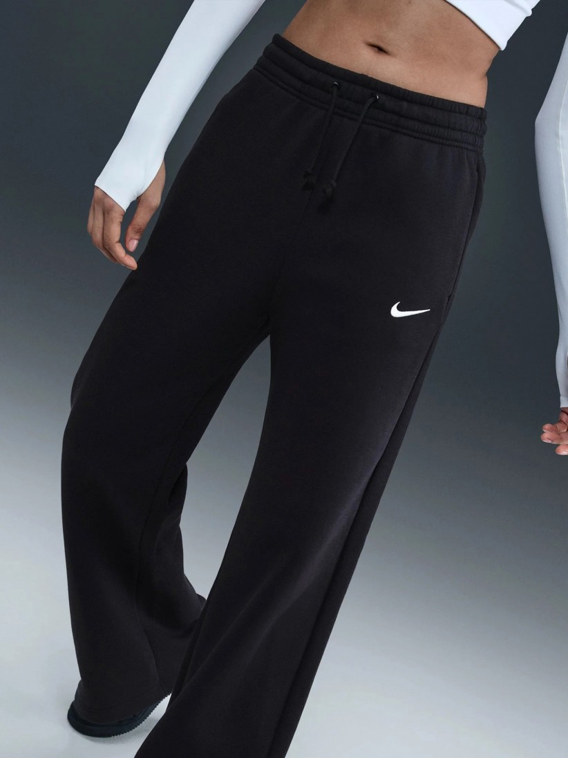 Cal�as Nike Sportswear Phoenix Fleece High Rise Pretas Para Mulher