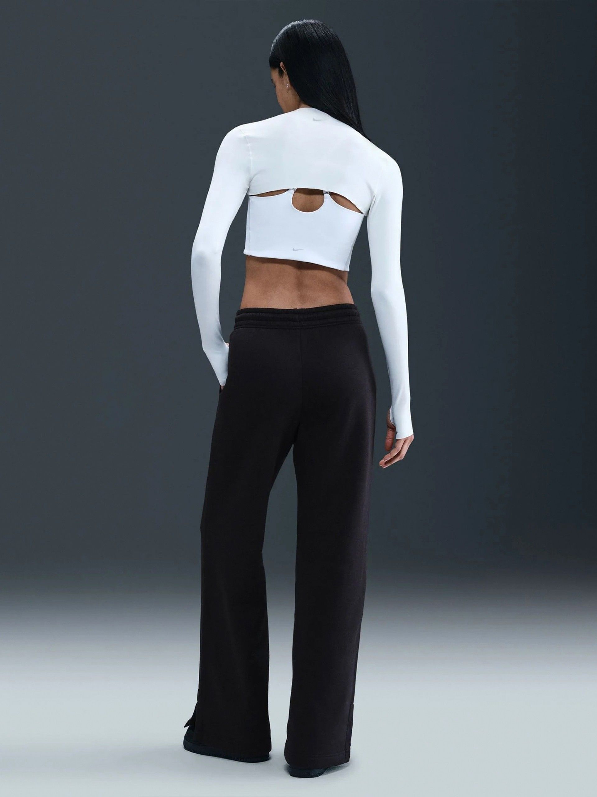 Nike Sportswear Phoenix Fleece High Rise Black Trousers For Women