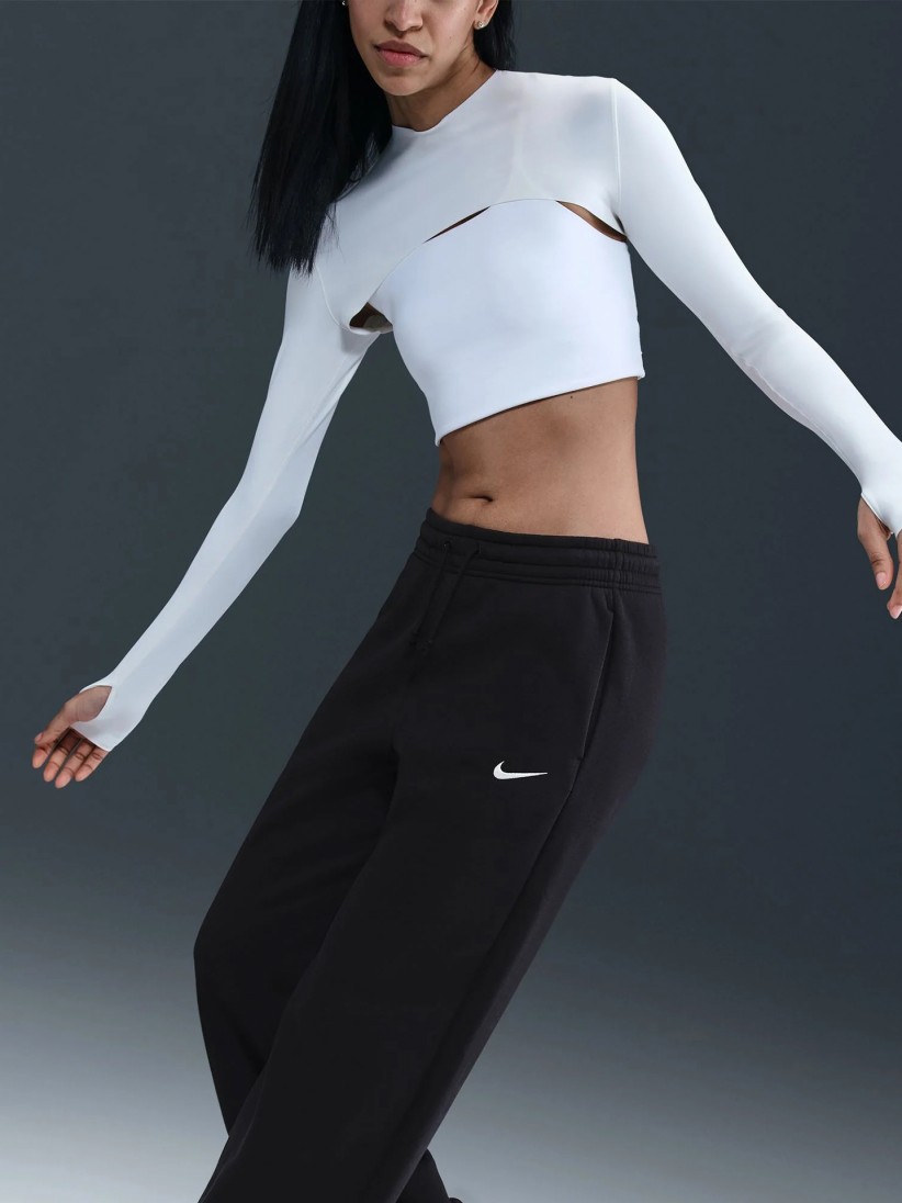Cal�as Nike Sportswear Phoenix Fleece High Rise Pretas Para Mulher