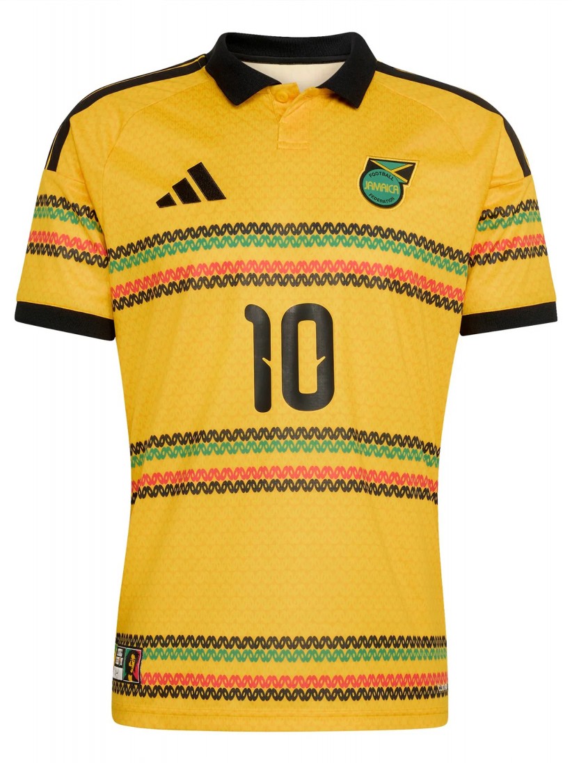 Adidas JFF Jamaica x Bob Marley Home 26 - Marley 10 Jersey
