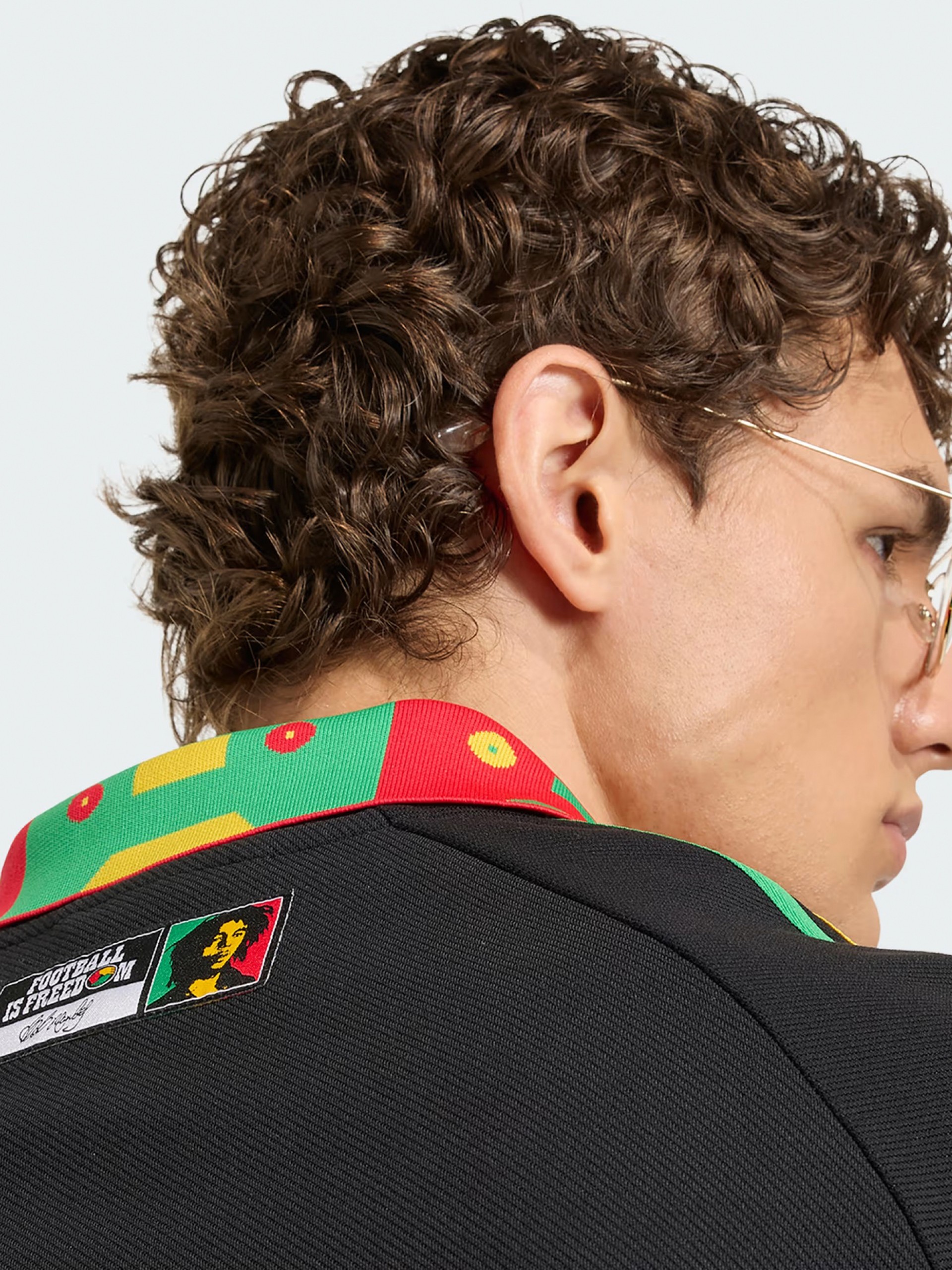 Casaco Adidas Anthem Cores Alternativas JFF Jamaica x Bob Marley Preto