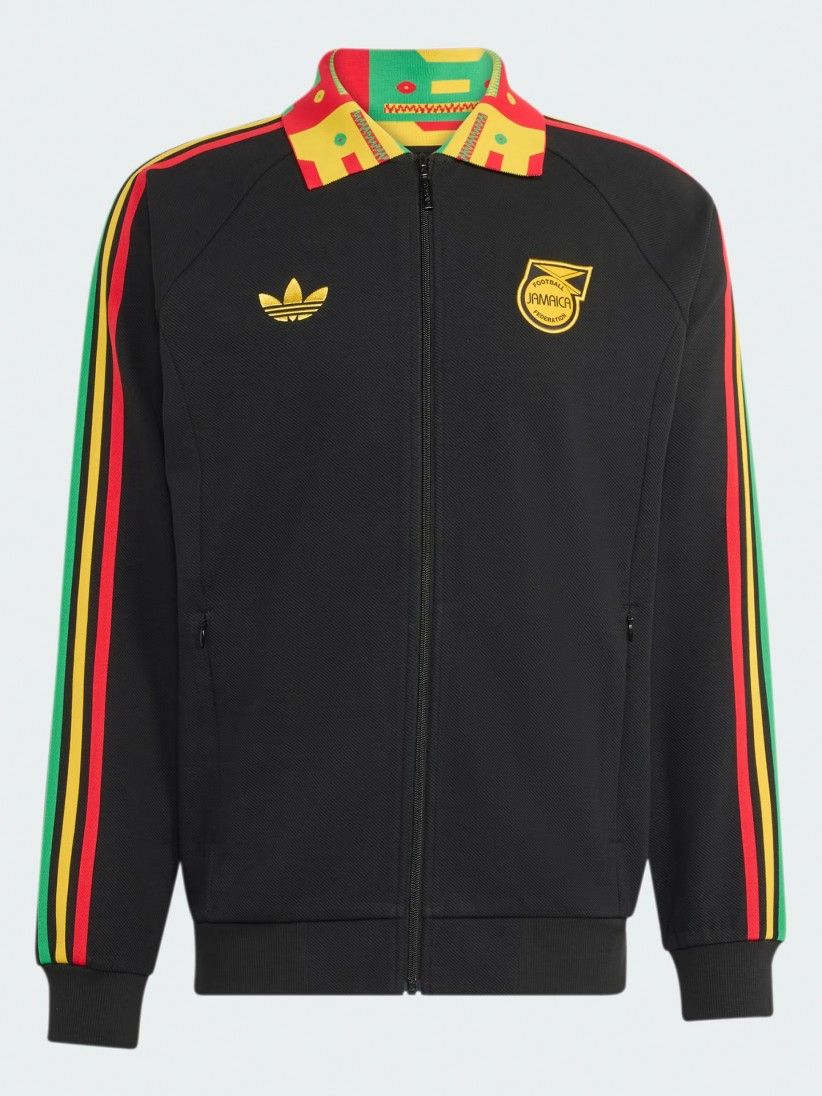 Casaco Adidas Anthem Cores Alternativas JFF Jamaica x Bob Marley Preto