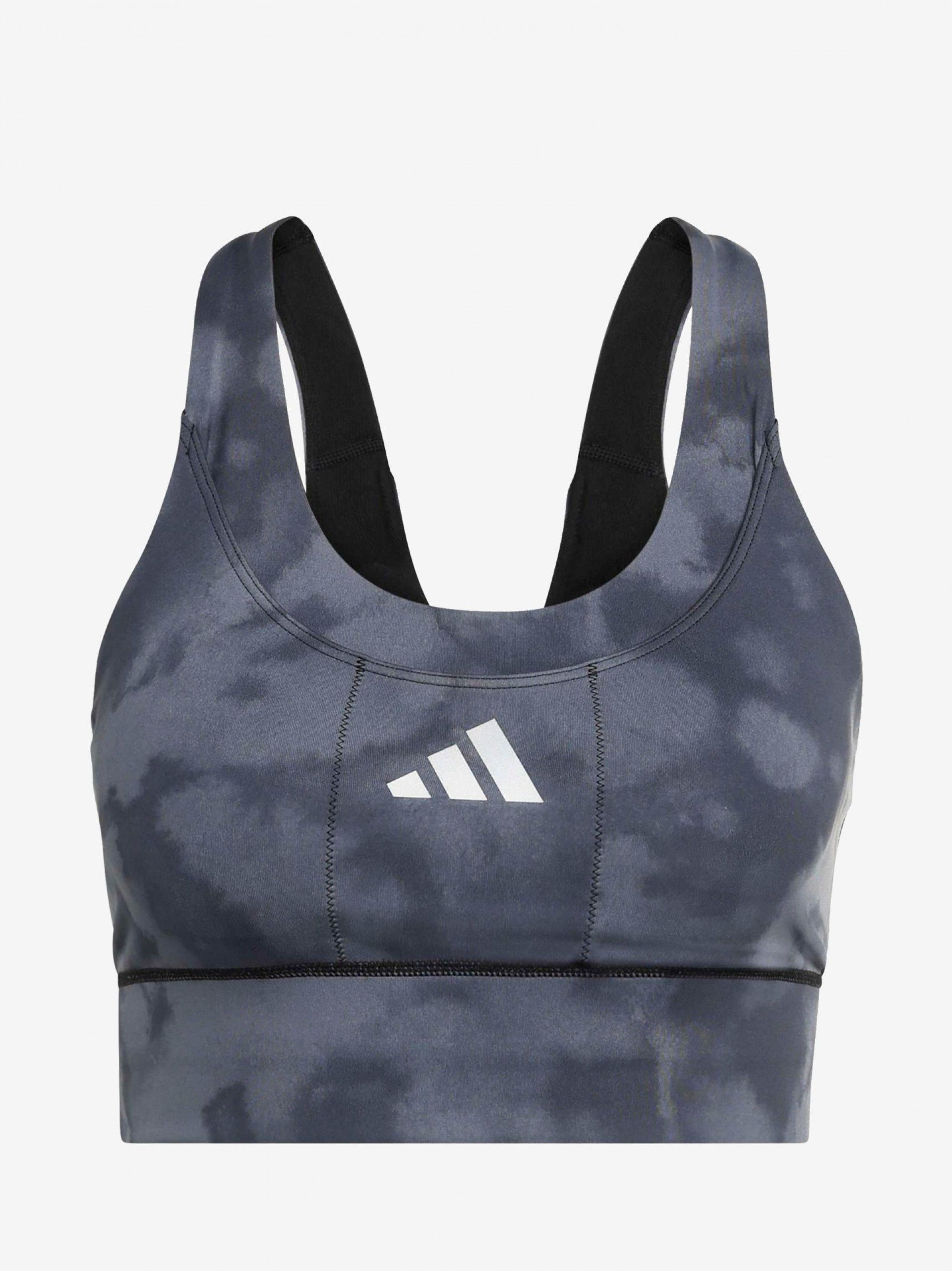 Adidas Adi365 Pocket Graphic Medium Support W Grey Sports Bra