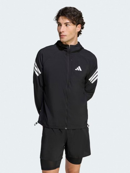 Chaqueta con Capucha de Running Adidas Adi365 Iconic Negra