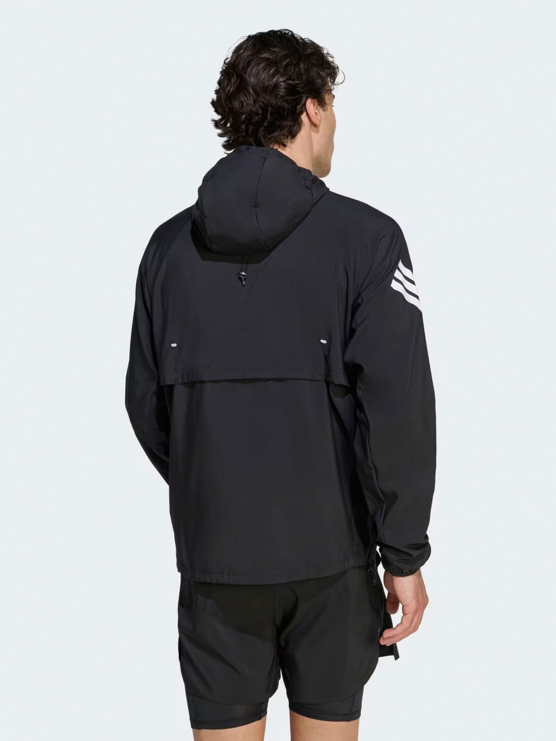 Casaco com Capuz de Running Adidas Adi365 Iconic Preto