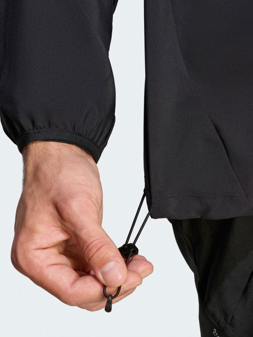 Casaco com Capuz de Running Adidas Adi365 Iconic Preto Casaco com Capuz de Running Adidas Adi365 Iconic Preto