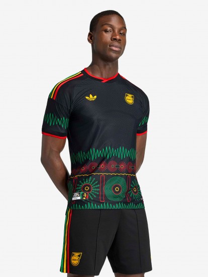 Camiseta Adidas JFF Jamaica x Bob Marley Alternativa Oficial 26