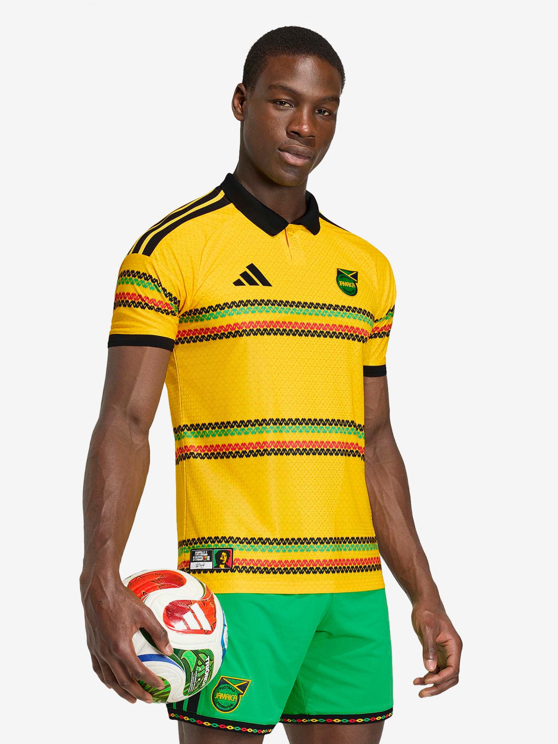 Camisola Adidas JFF Jamaica x Bob Marley Principal Oficial 26