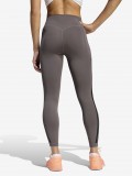 Leggings de Entrenamiento 7/8 Adidas Optime 3-Stripes High-Rise W Grises