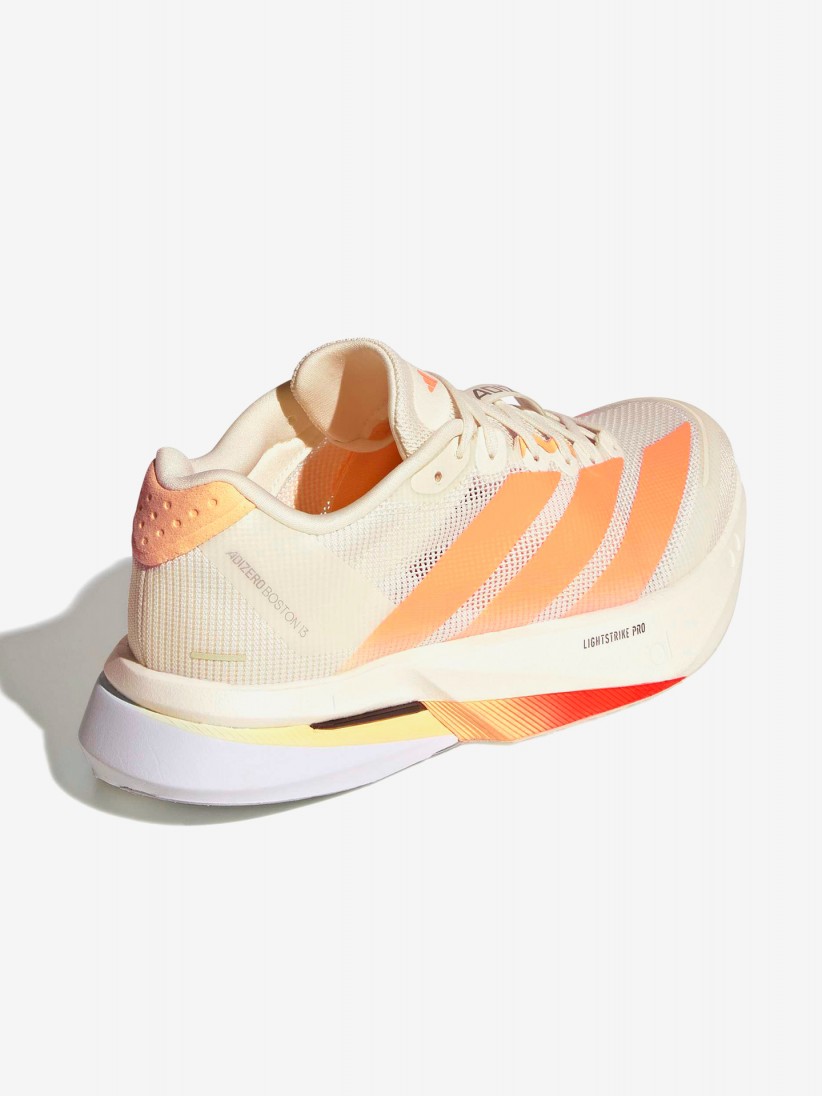 Zapatillas de Running Adidas Adizero Boston 13 W Beige y Naranja