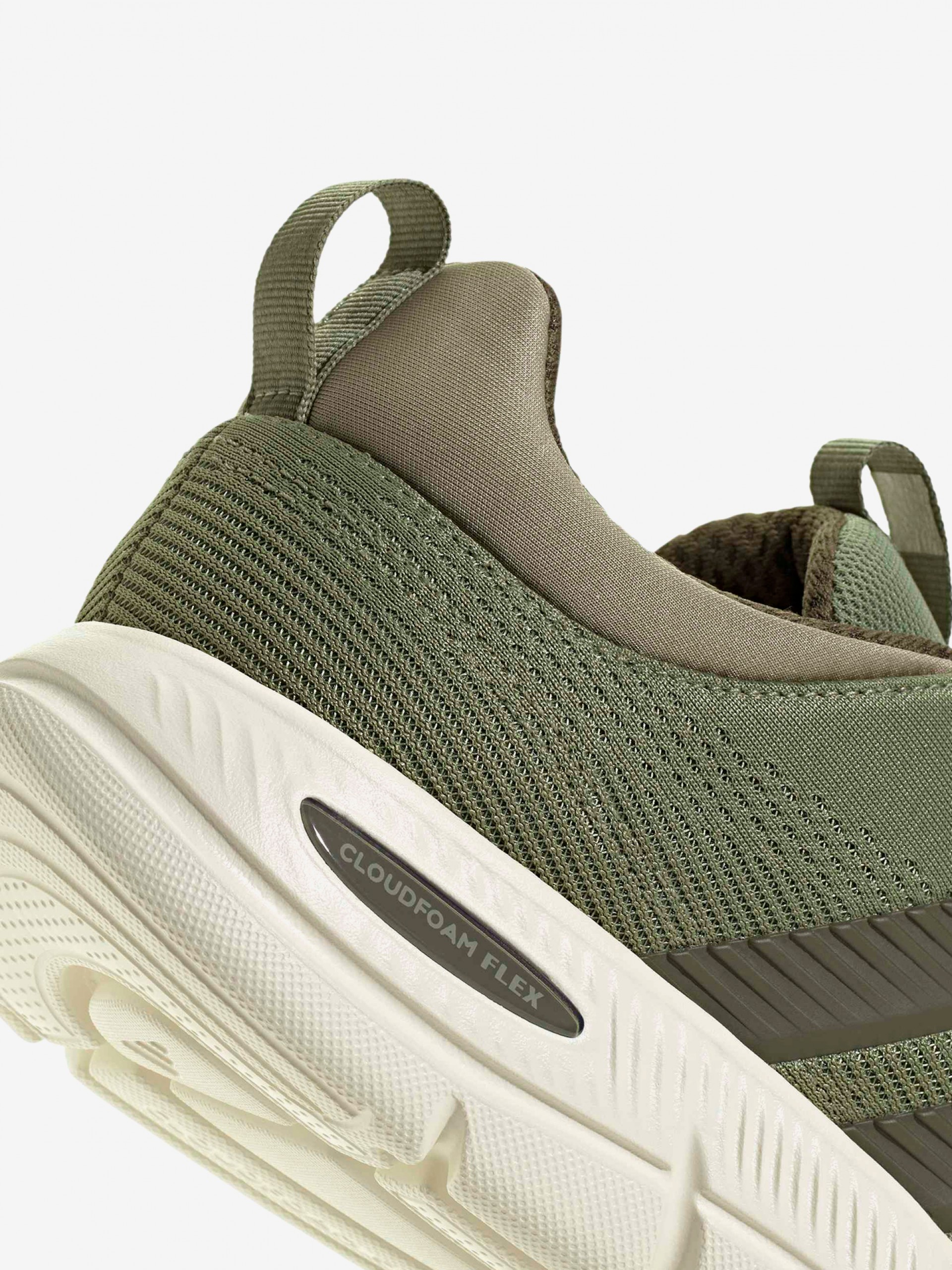 Zapatillas Para Caminar Adidas Cloudfoam Flex Elastic Laces Verdes