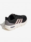 Zapatillas Para Caminar Adidas Cloudfoam Flex Cordones W Negras y Rosa