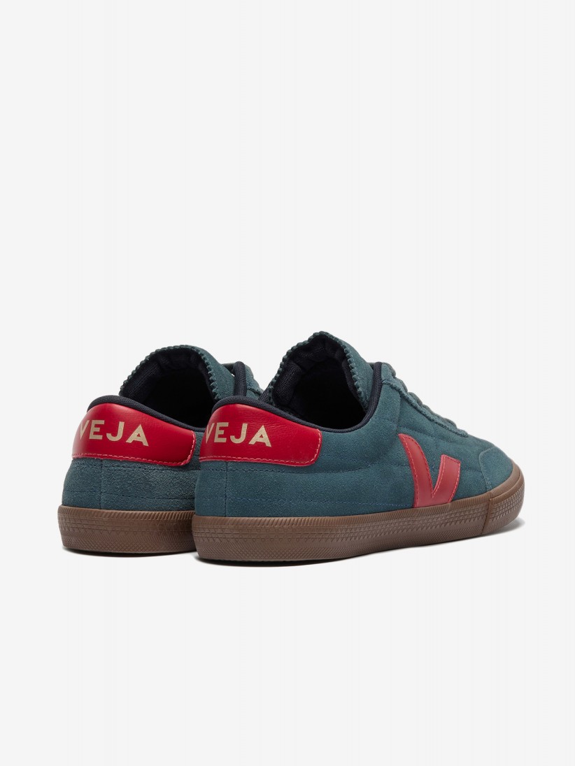 VEJA Panenka Blue and Red Suede Sneakers