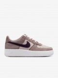 Nike Air Force 1 Essential+ Pink and Brown Leather and Suede Junior Sneakers