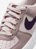 Nike Air Force 1 Essential+ Pink and Brown Leather and Suede Junior Sneakers