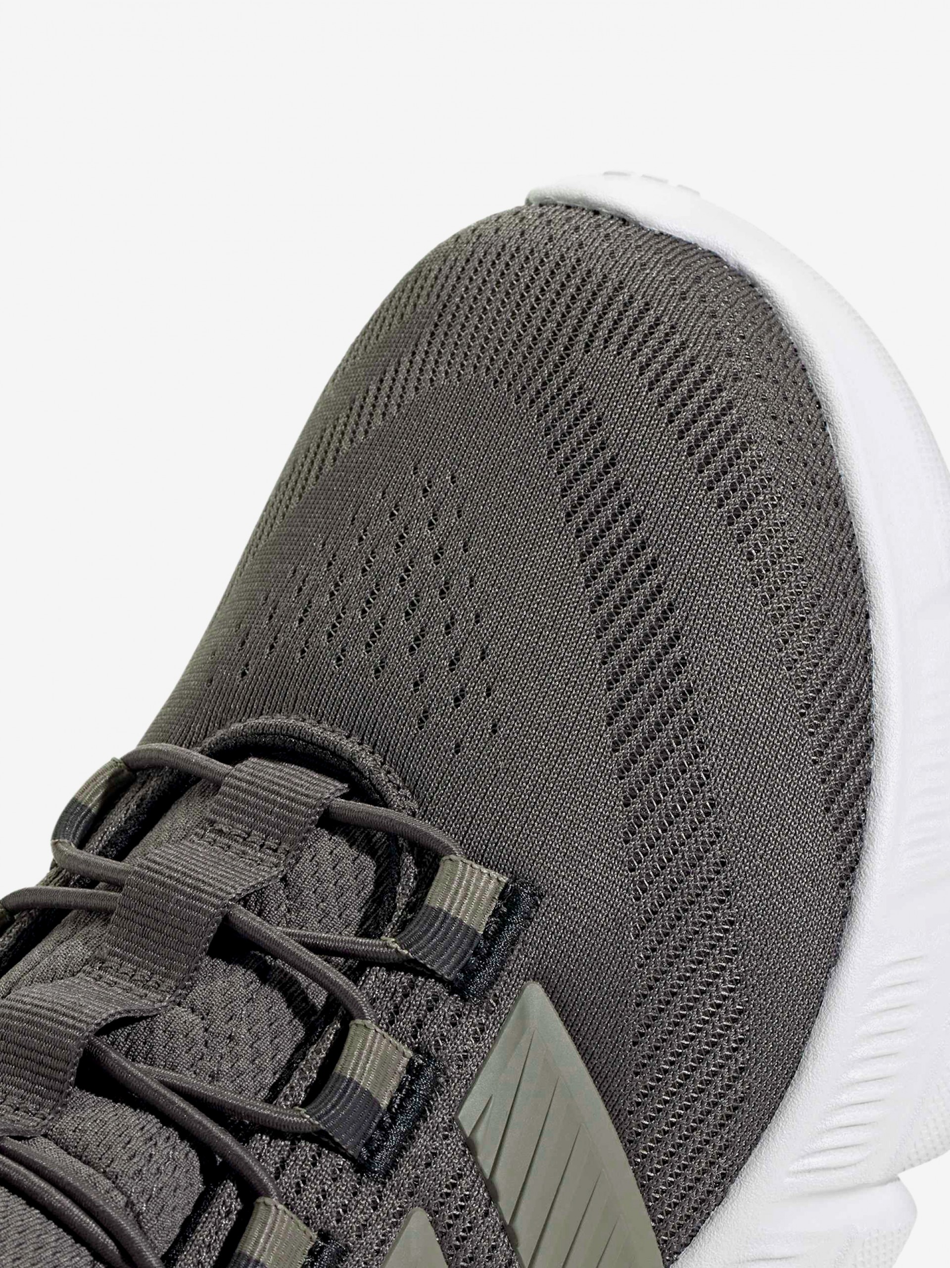 Adidas Cloudfoam Flex Rapidfit Grey and Green Walking Trainers
