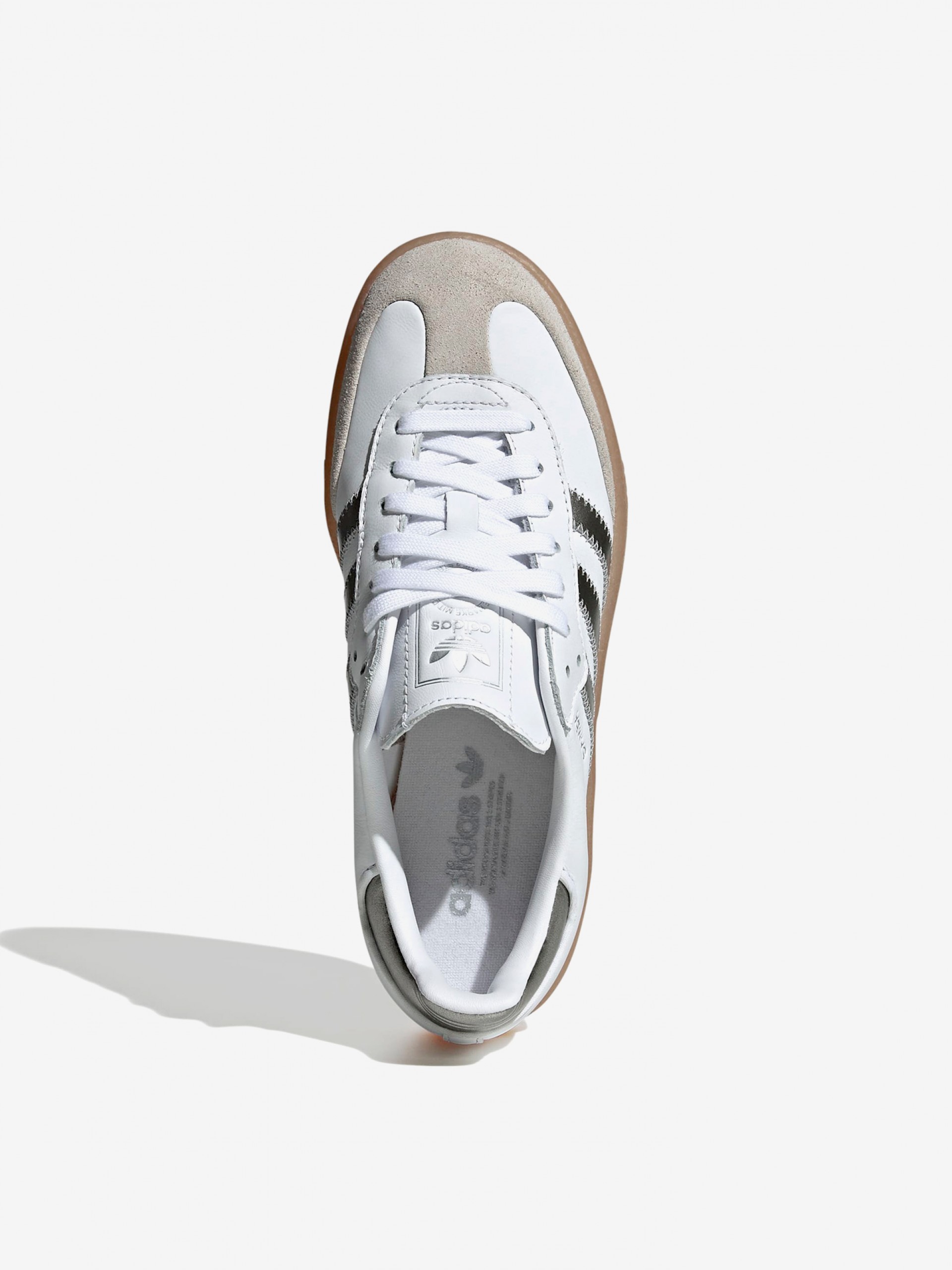 Zapatillas Adidas Sambae W Blancas y Plateadas