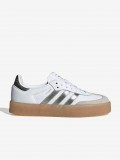 Adidas Sambae W White and Silver Sneakers
