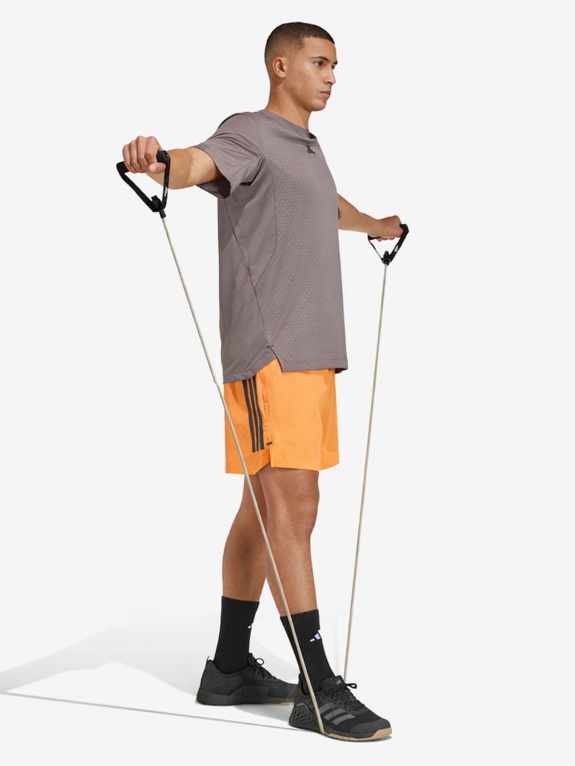 Cal��es de Treino Adidas D4T Power 3-Stripes 18cm Laranja