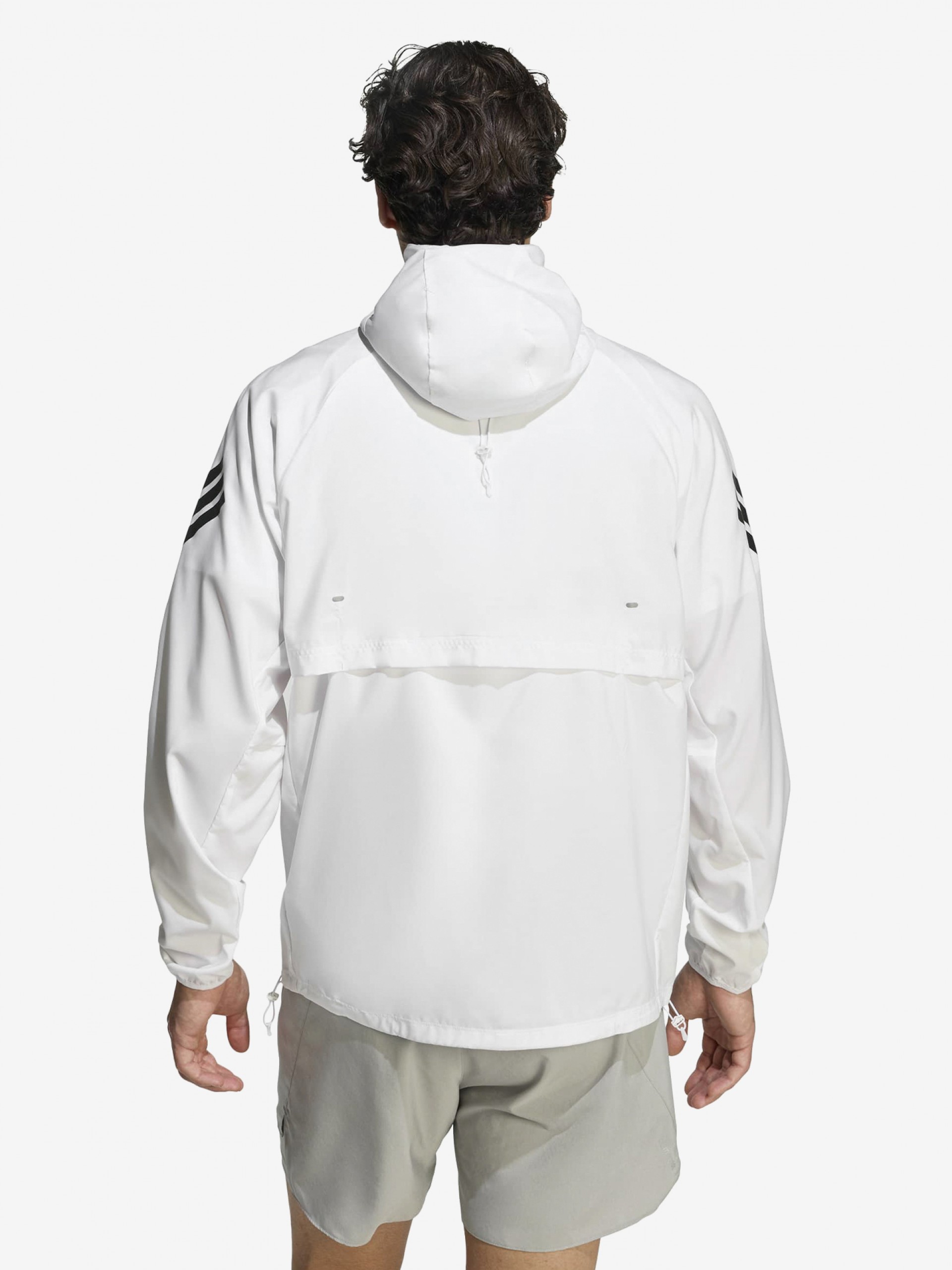 Chaqueta con Capucha de Running Adidas Adi365 Iconic Blanca
