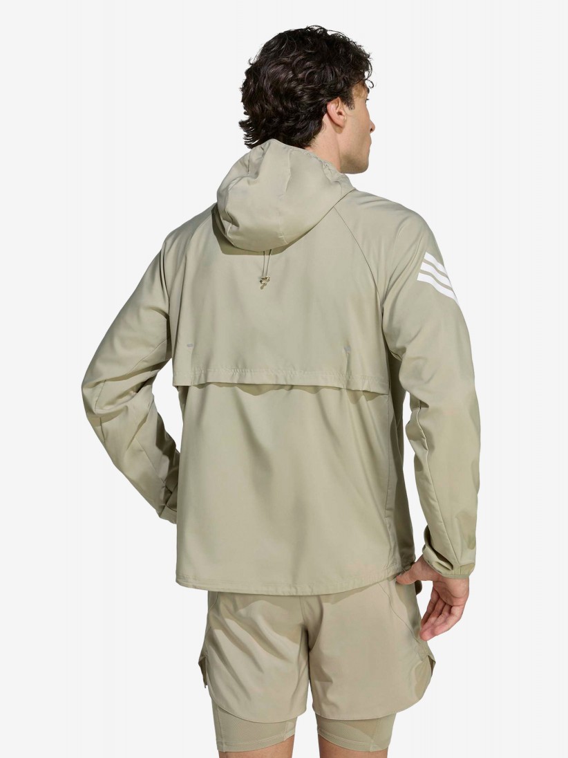 Chaqueta con Capucha de Running Adidas Adi365 Iconic Caqui
