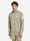 Chaqueta con Capucha de Running Adidas Adi365 Iconic Caqui