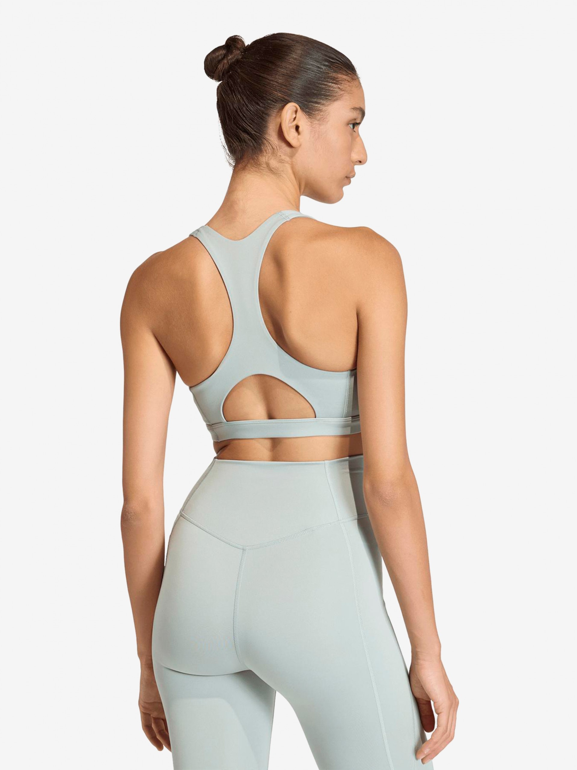 Sujetador Deportivo Adidas Optime Essentials Sujeción Media W Verde