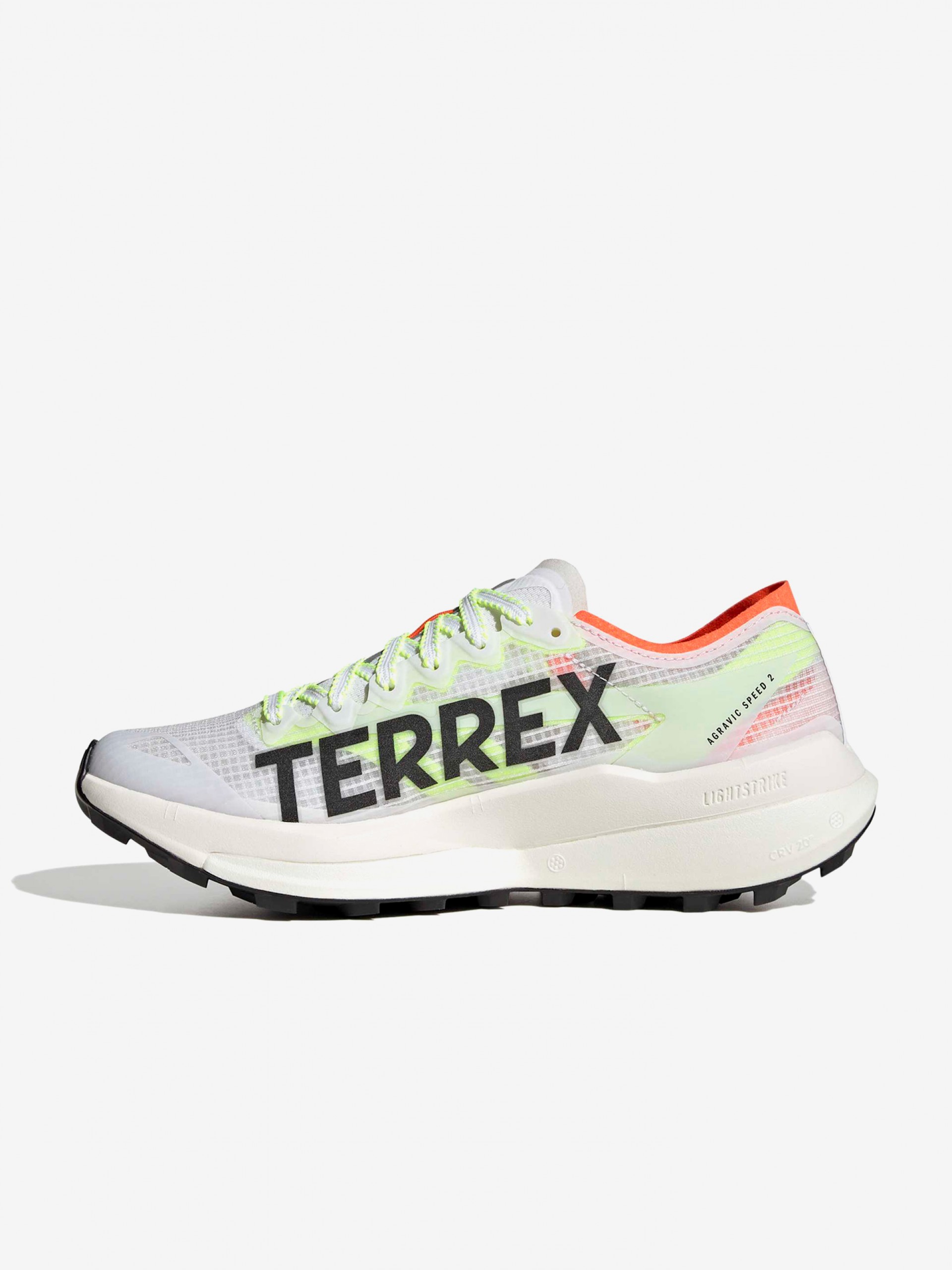 Adidas Terrex Agravic Speed 2 W White, Green and Orange Trail Trainers