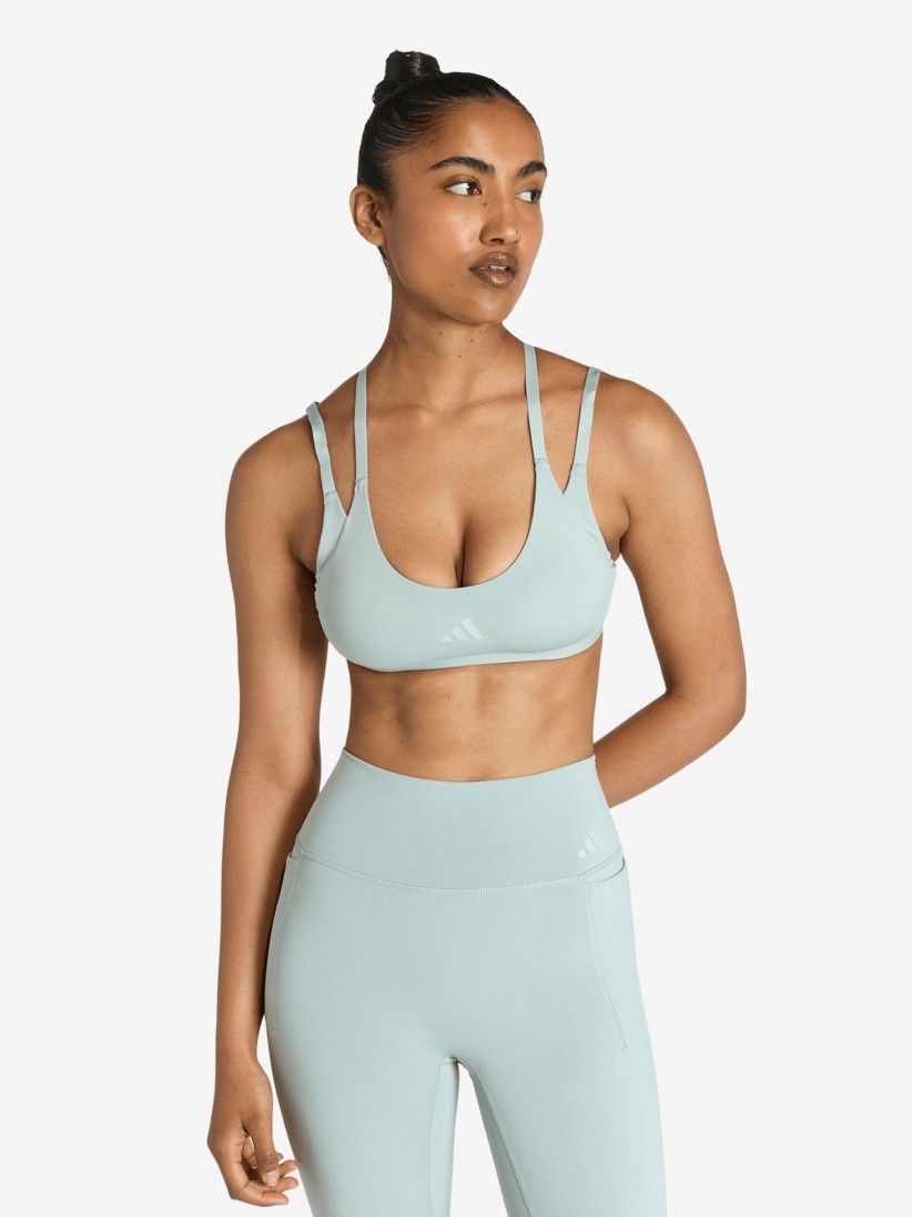 Suti� Desportivo Adidas Optime Strappy Suporte Leve W Verde