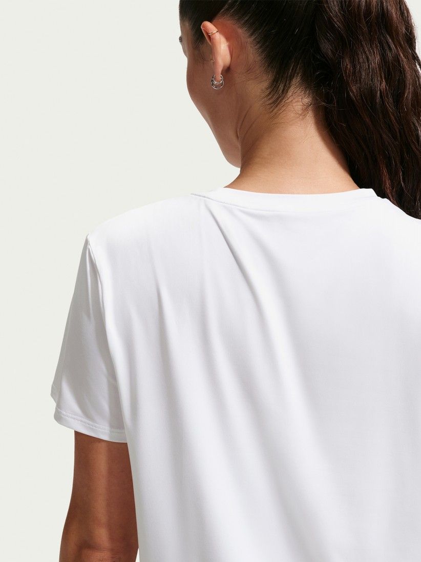 Camiseta de Entrenamiento Nike One Classic Dri-FIT Blanca Para Mujer