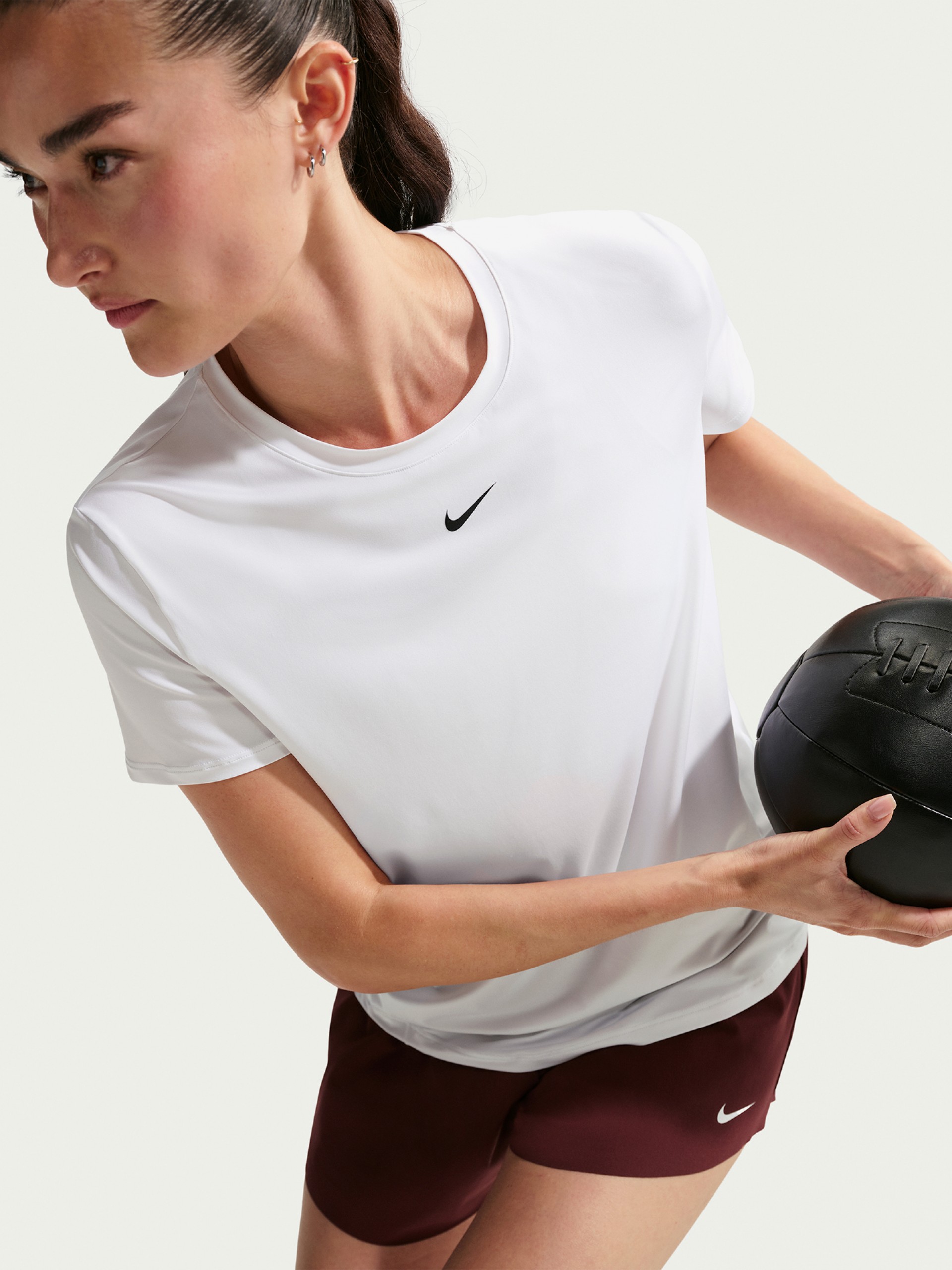 Nike One Classic Dri-FIT White Training T-shirt For Women