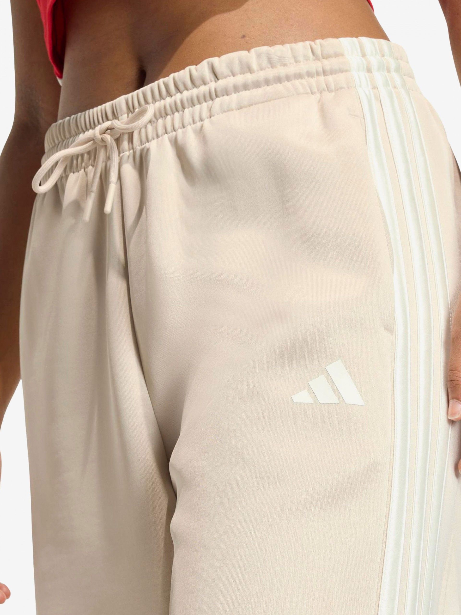 Adidas Stadium 3-Stripes W Beige Trousers