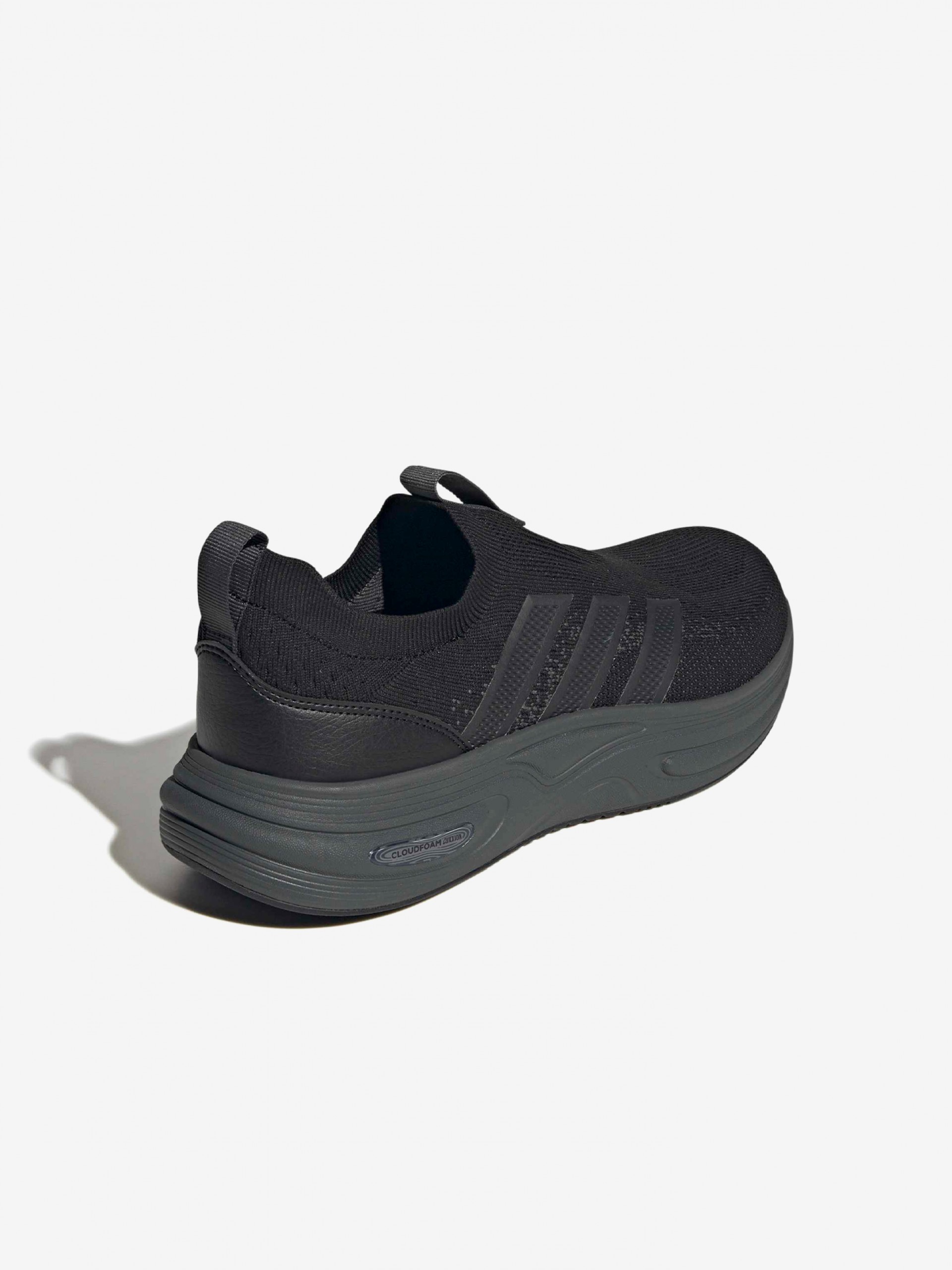 Zapatillas Para Caminar Adidas Cloudfoam Cuxxion Sock Negras y Grises