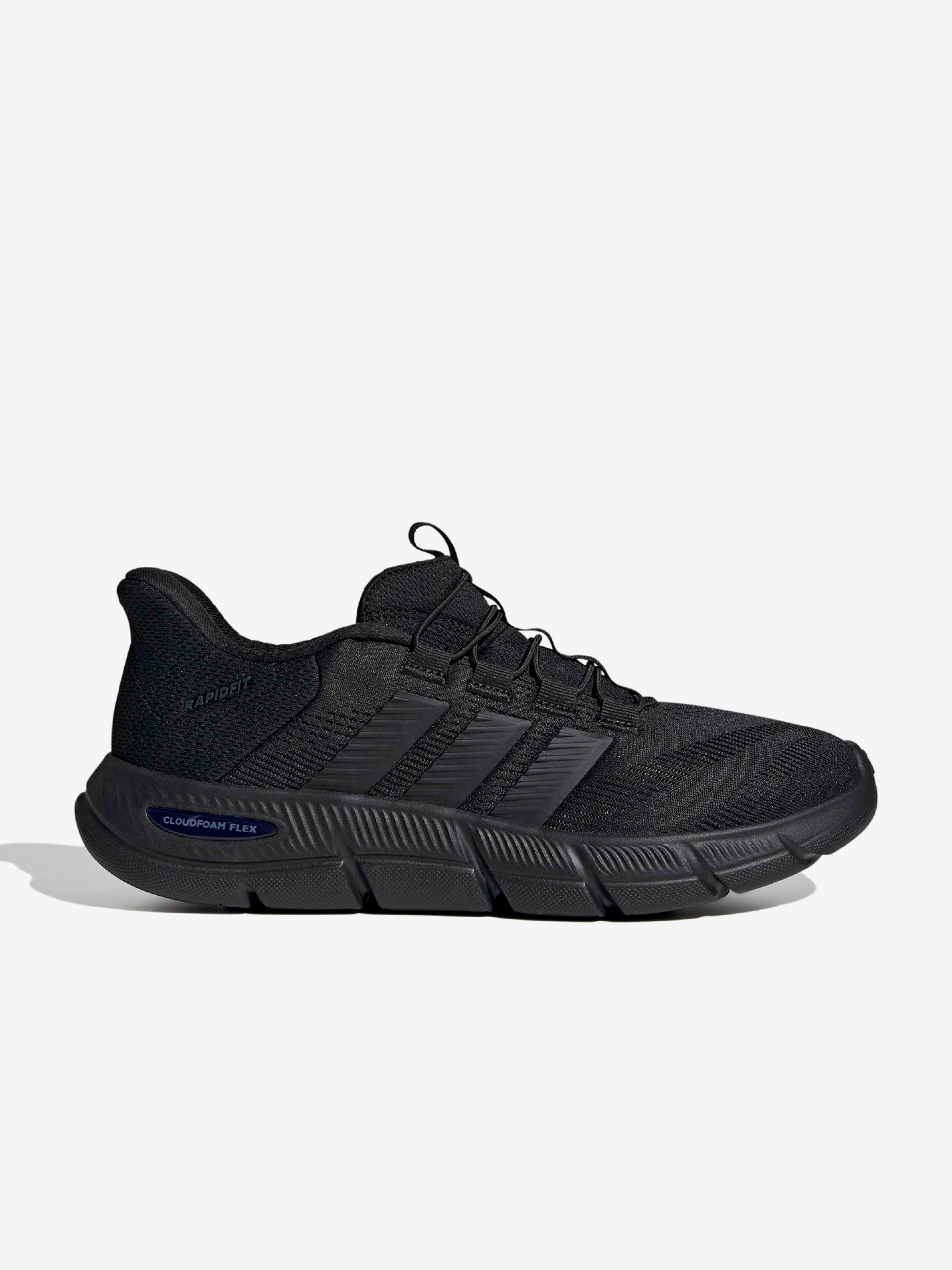Zapatillas Para Caminar Adidas Cloudfoam Flex Rapidfit Negras