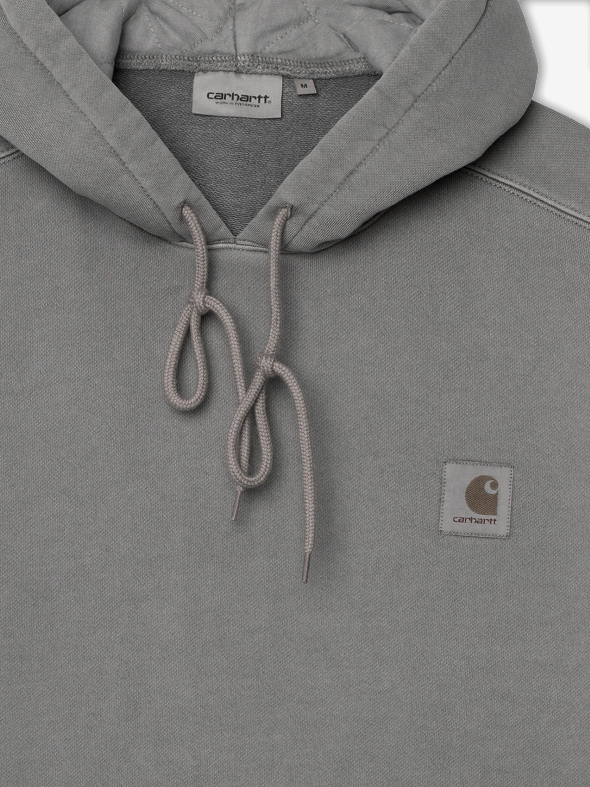Carhartt WIP Nelson Grey (Garment Dyed) Hoodie
