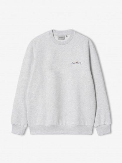 Camisola Carhartt WIP Label Cinzenta Camisola Carhartt WIP Label Cinzenta