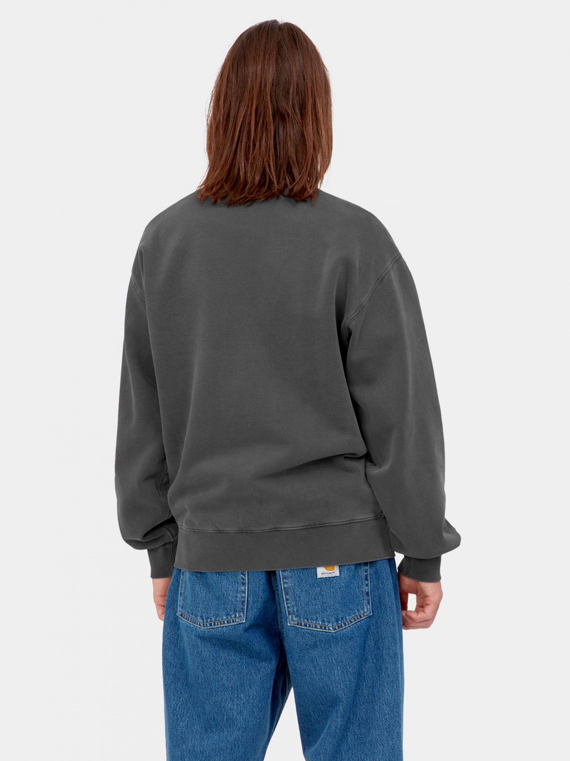 Sudadera Carhartt WIP Nelson Negra (Garment Dyed)